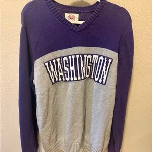 47 Brand Purple and Gray V-Neck Sweater
